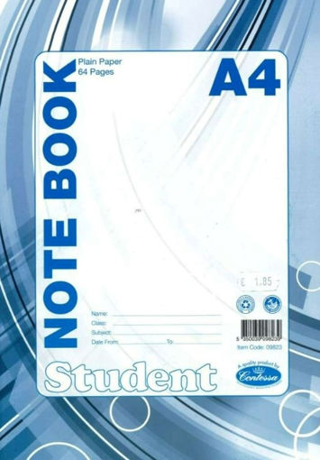 Picture of NOTEBOOK A4 BLANK 64 PAGES